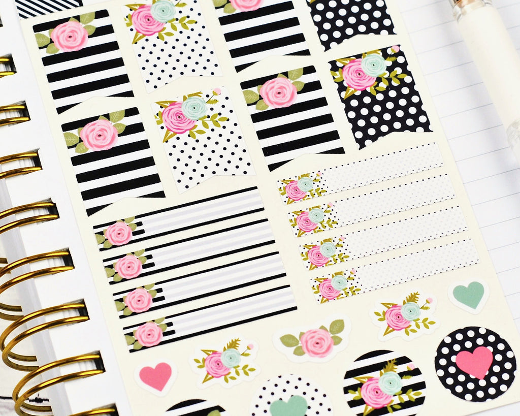 Pretty Floral Stickers - Notes & Clips
