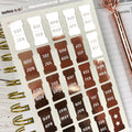 Foiled Month Tab Stickers: Planner Tabs, Monthly Dividers