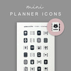 Foiled Planner Time Stickers: Mini Decorative Stickers