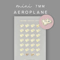 Gold Foil Aeroplane Planner Stickers: Travel Icons
