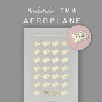Gold Foil Aeroplane Planner Stickers: Travel Icons