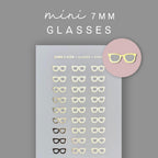 Foiled Glasses Icon Stickers