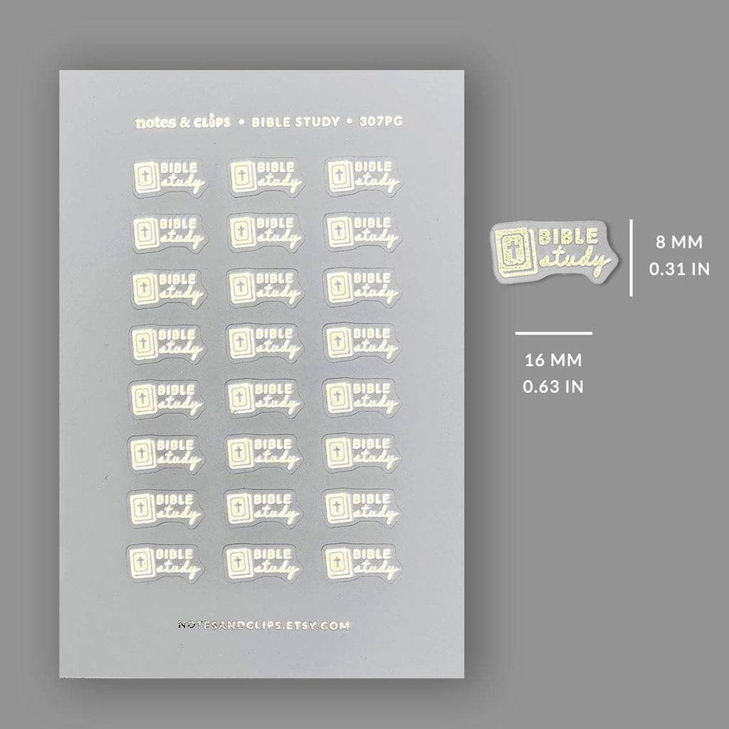Foiled Bible Study Sticker