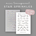 Star Planner Stickers - Foiled Sprinkle Stickers