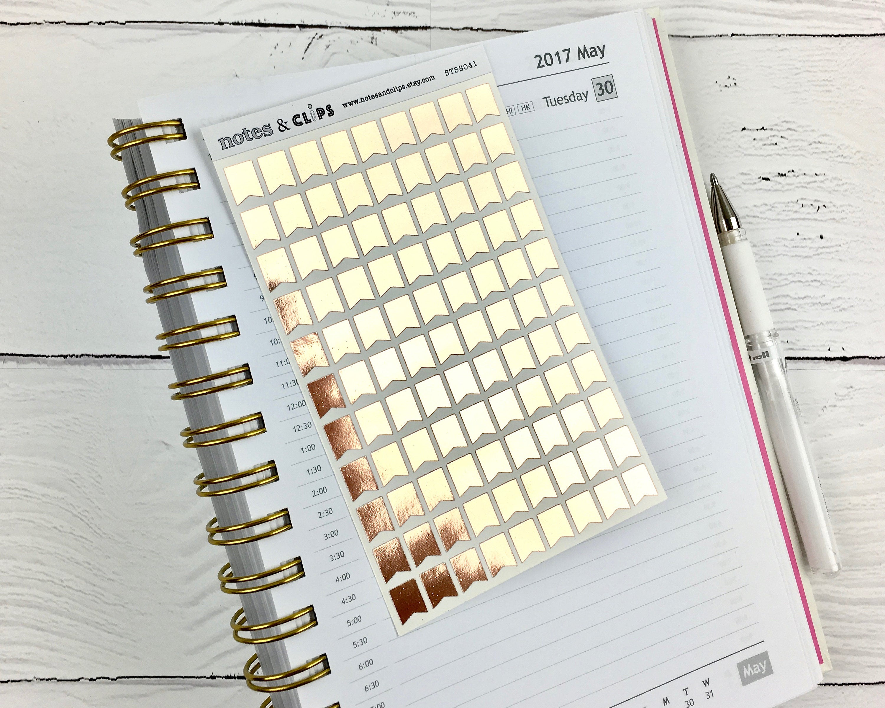 Foil Flag Planner Stickers: 99 Mini Stickers