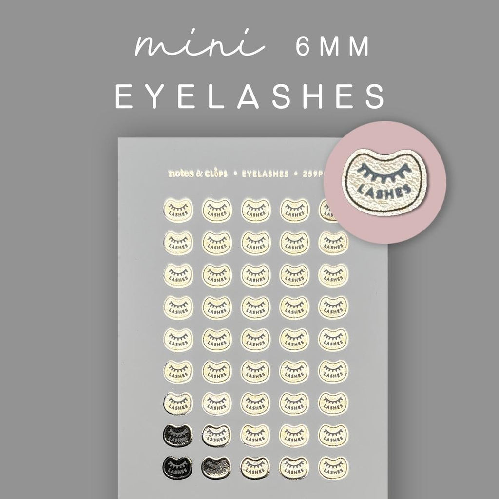 Foiled Lash Appointment Stickers: Planner Icons (45 pc Sheet)