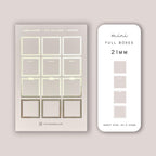 Blush Pink Foiled Mini Planner Stickers: Hobonichi Weeks (21mm)