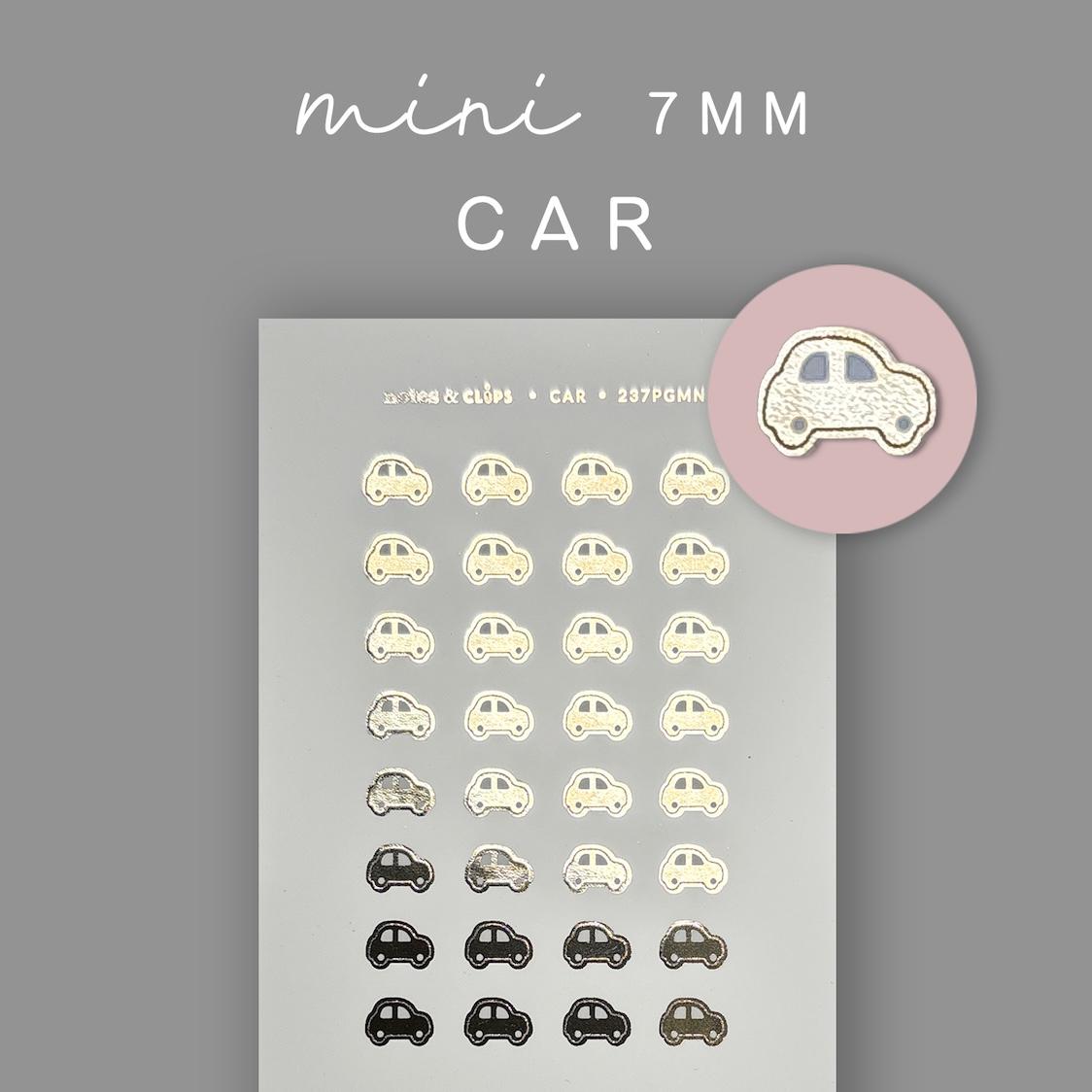 Gold Foil Car Planner Stickers: Functional Mini Icons