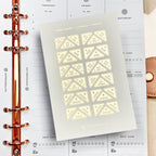 Gold Foil Work Icon Stickers: Functional Planner Stickers