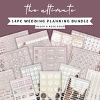 Foiled Countdown Wedding Planning Stickers