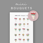 Foiled Floral Planner Stickers