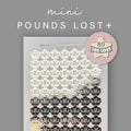 Foiled Weight Loss Stickers - Pounds Lost Star Stickers Set Two - 71 lbs to 140lbs