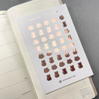 Foiled Mini Cat Planner Stickers