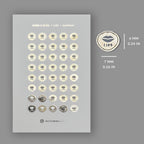 Foiled Lip Planner Stickers: Mini Beauty Icons