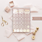 Foiled Decorative Wedding Planning Stickers