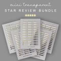 Foiled Star Rating 5 Sheet Sticker Bundle