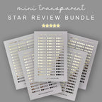 Foiled Star Rating 5 Sheet Sticker Bundle