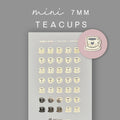 Gold Foil Tea Icon Stickers: Teacup Planner Icons