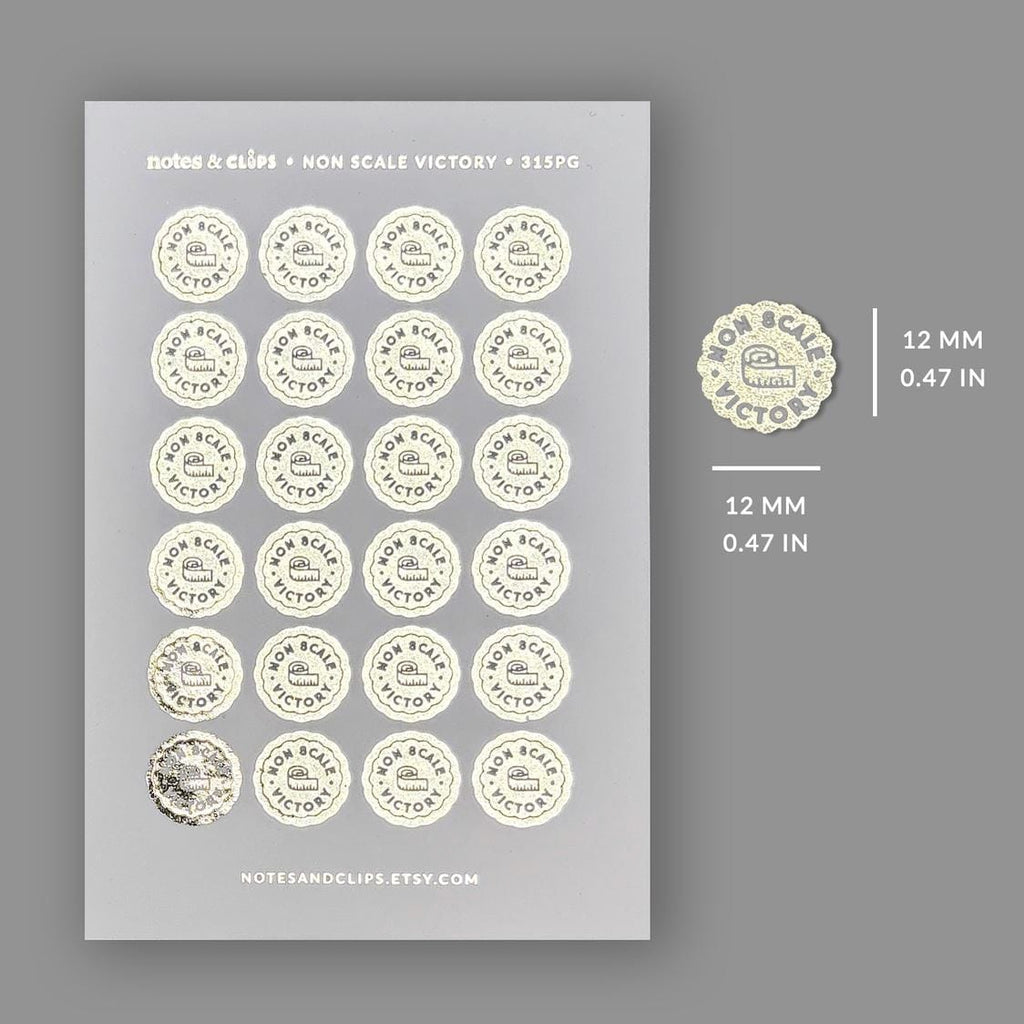 Foiled Weight Loss Stickers - Non Scale Victory Awards