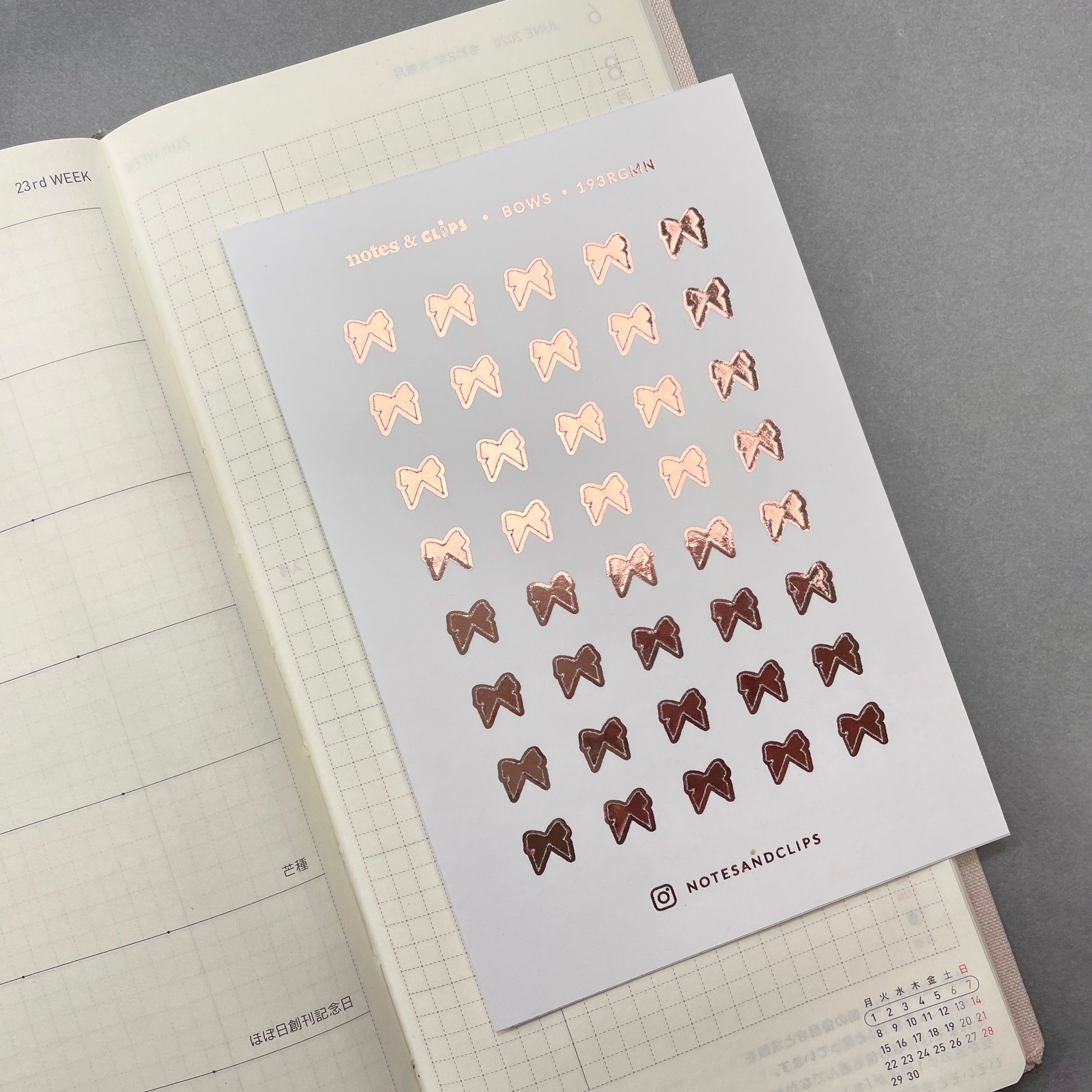 Mini Bow Planner Stickers: 6mm Bow Icons