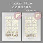 Mini Task Corner Stickers: Foiled Planner Reminders
