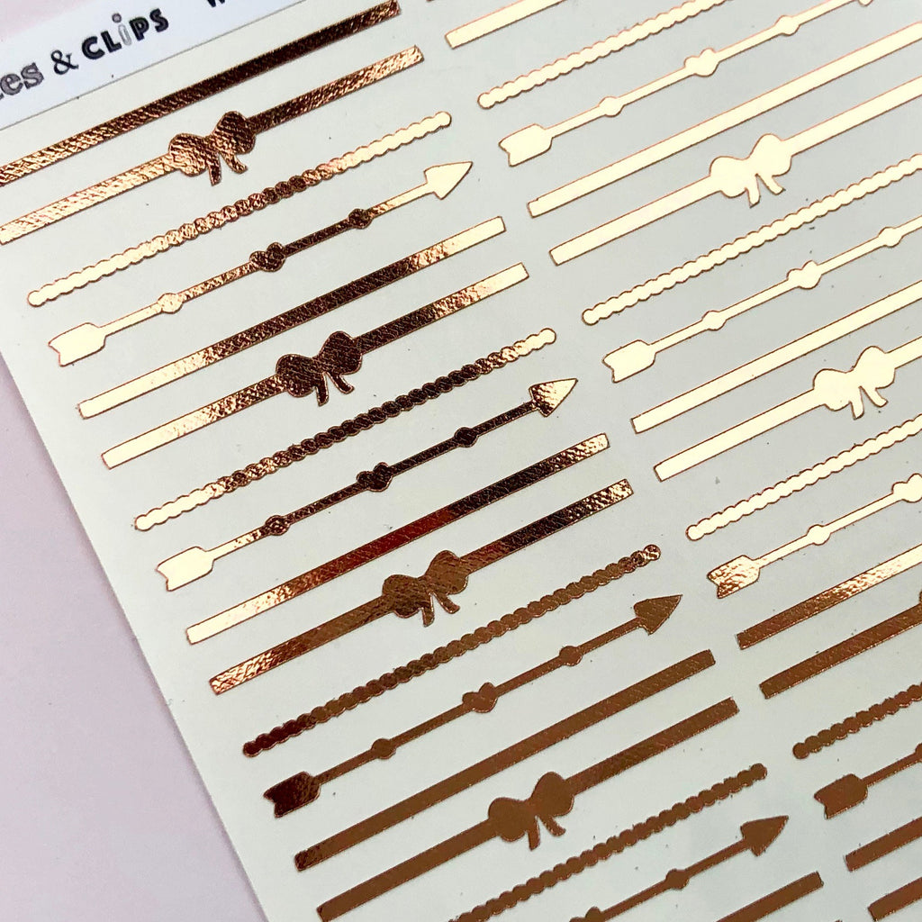 Mixed Foiled Divider Stickers