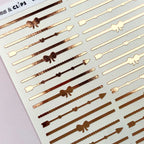 Mixed Foiled Divider Stickers
