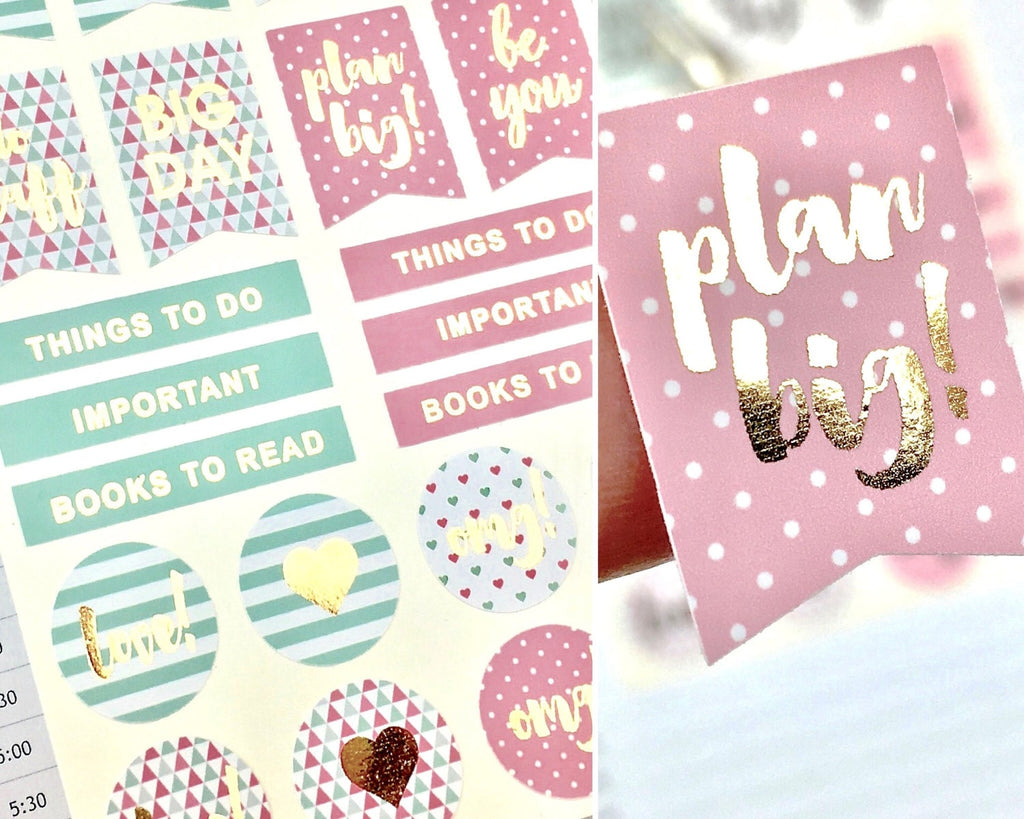 Foil Planner Stickers
