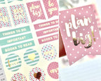 Foil Planner Stickers