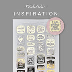Foiled Inspiration Stickers for Planners