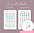 Cleaning Chore Planner Stickers: Mini Icon Set