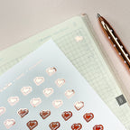 Mini Shoe Planner Stickers: 6mm Exercise Tracker Stickers