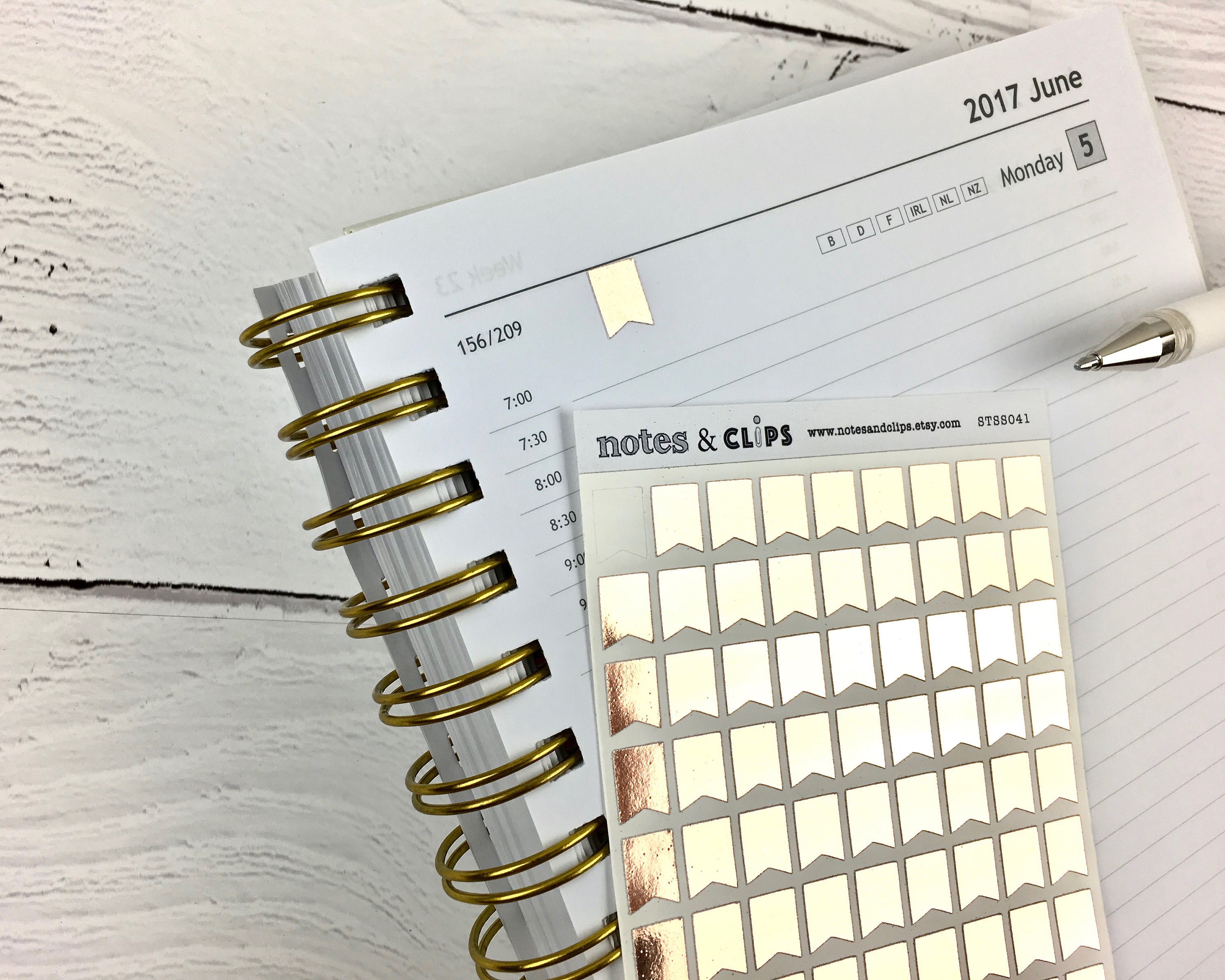 Foil Flag Planner Stickers: 99 Mini Stickers