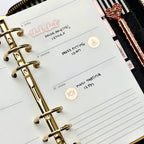 Foiled Beauty Icons - Wedding Planning Stickers