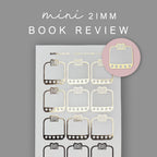 Book Review Sticker - Foiled Planner Stickers