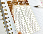 Foiled Planner Stickers, Functional Header Stickers
