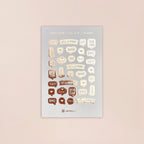Mini Foiled Planner Stickers: Decorative Callout Bubbles