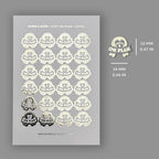 Foiled Diet On Plan Weight Loss Stickers