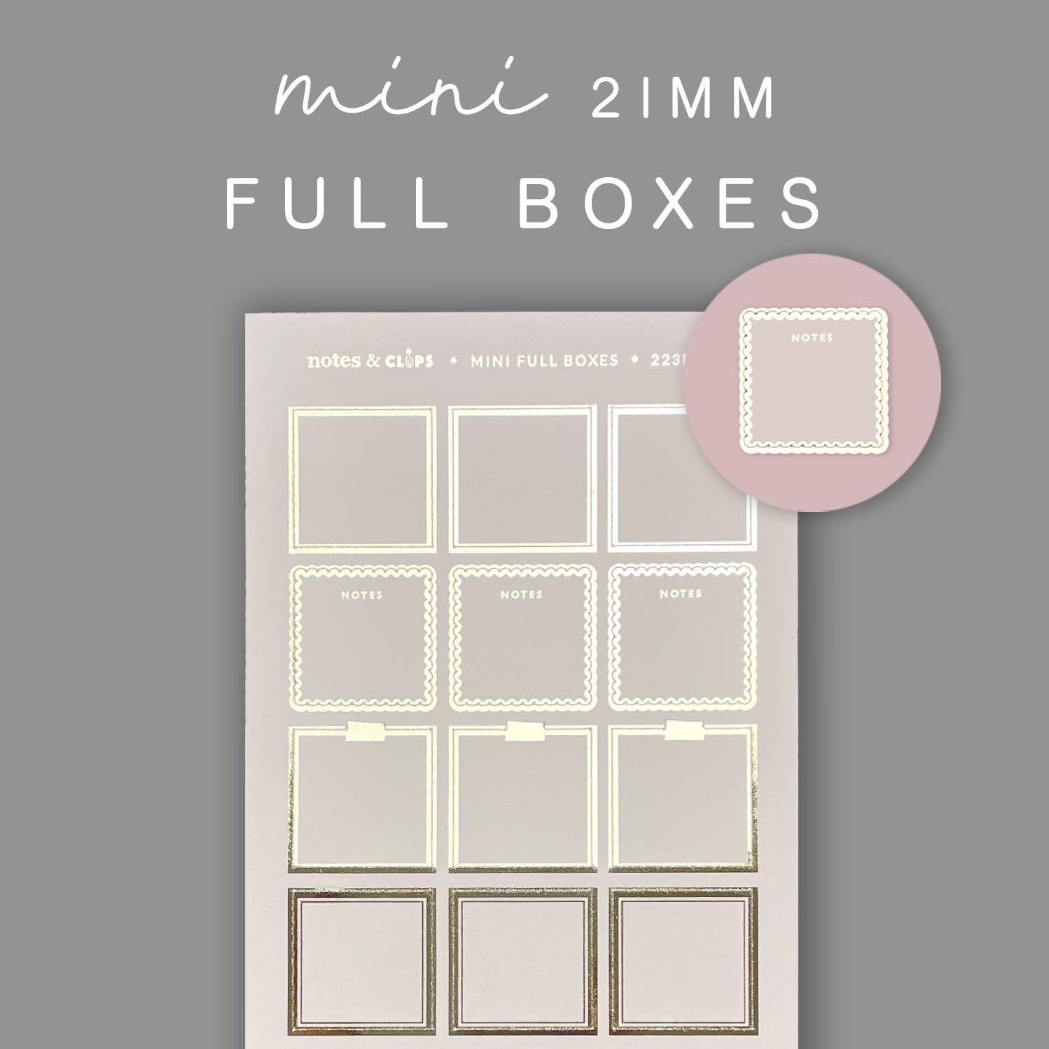 Blush Pink Foiled Mini Planner Stickers: Hobonichi Weeks (21mm)