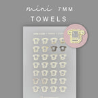 Foiled Towel Planner Stickers: Mini Icon Stickers