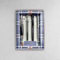 Black and Silver Pen Gift Set - 4 Black Ink Pens