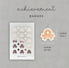 Foil Achievement Stickers: Planner Reward Stickers