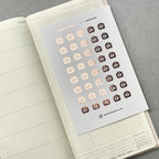 Foiled TV Planner Stickers: Mini Icon Stickers