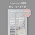 Foiled No Spend Tracker Stickers
