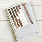 Foiled Month Tab Stickers: Planner Tabs, Monthly Dividers