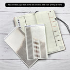 Foiled Hobonichi Weeks Divider Stickers: Slim Vertical Strips