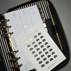 Gold Foil Car Planner Stickers: Functional Mini Icons