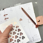 Foil Adulting Achievement Planner Stickers: Gold or Rose Gold