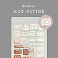 Foiled Mini Planner Stickers: Motivational Decorative Stickers
