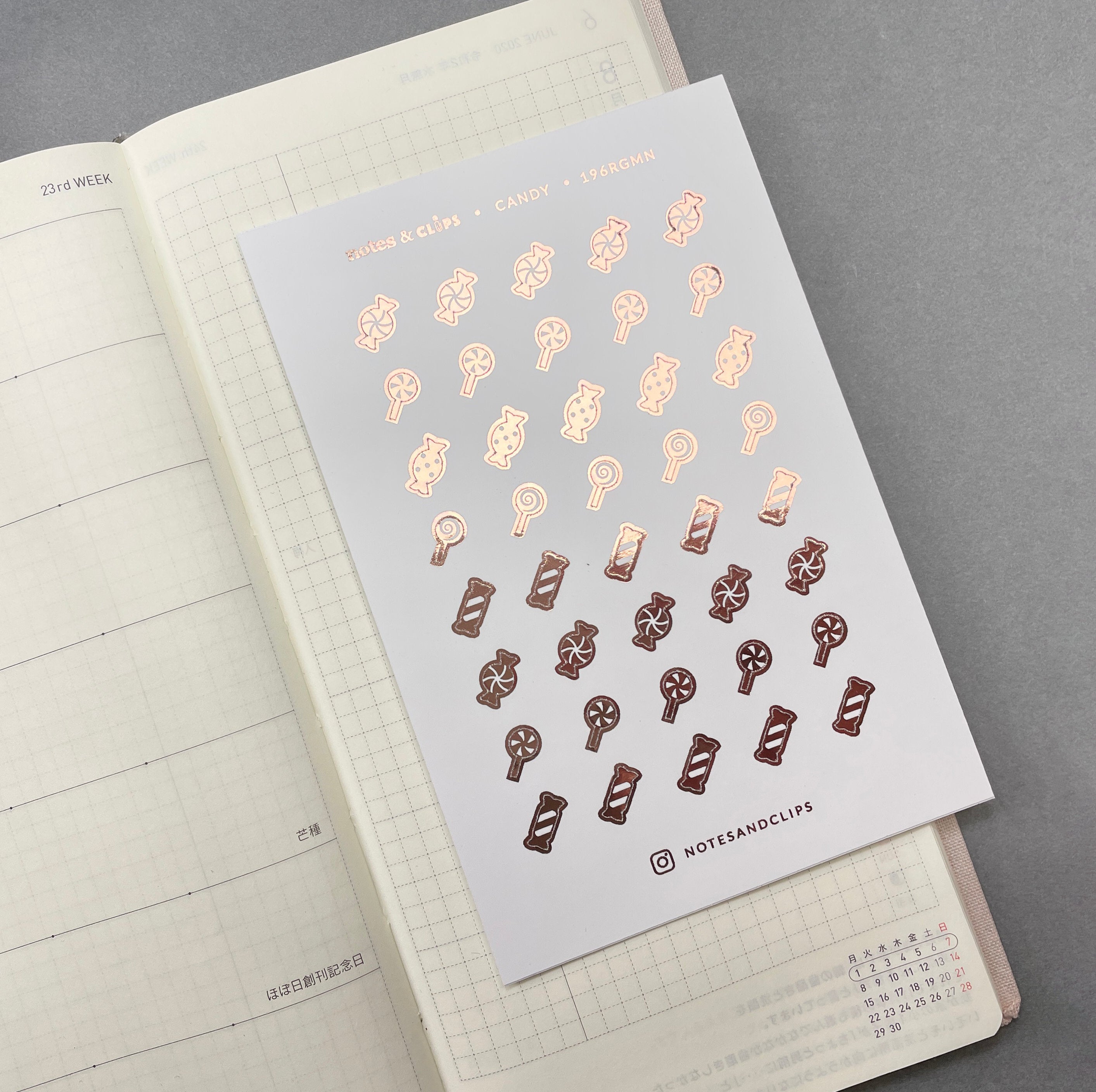 Mini Candy Icons Planner Stickers: Foiled Decorative Stickers